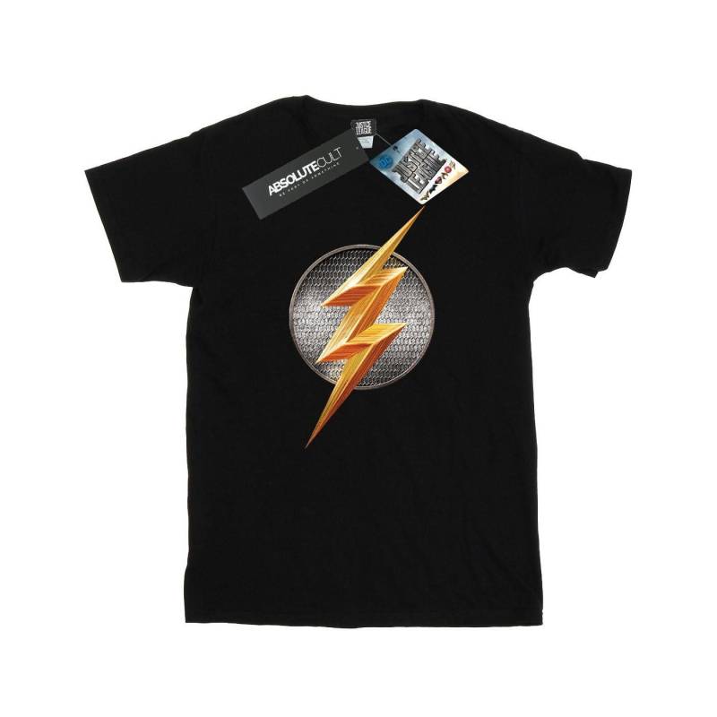 Justice League Movie Flash Emblem Tshirt Herren Schwarz XXL von DC COMICS