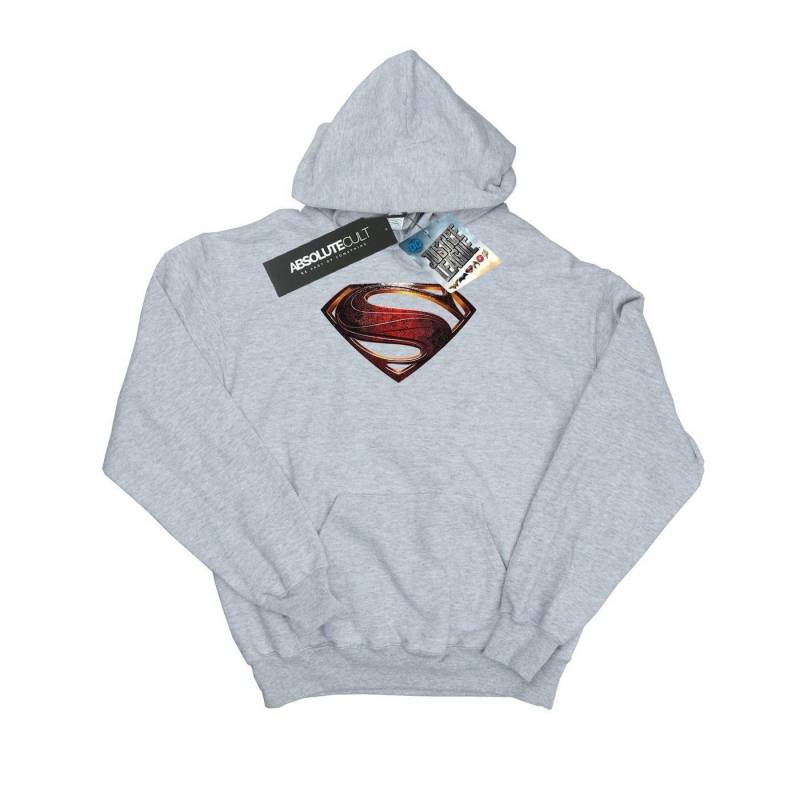 Justice League Movie Superman Emblem Kapuzenpullover Herren Grau S von DC COMICS