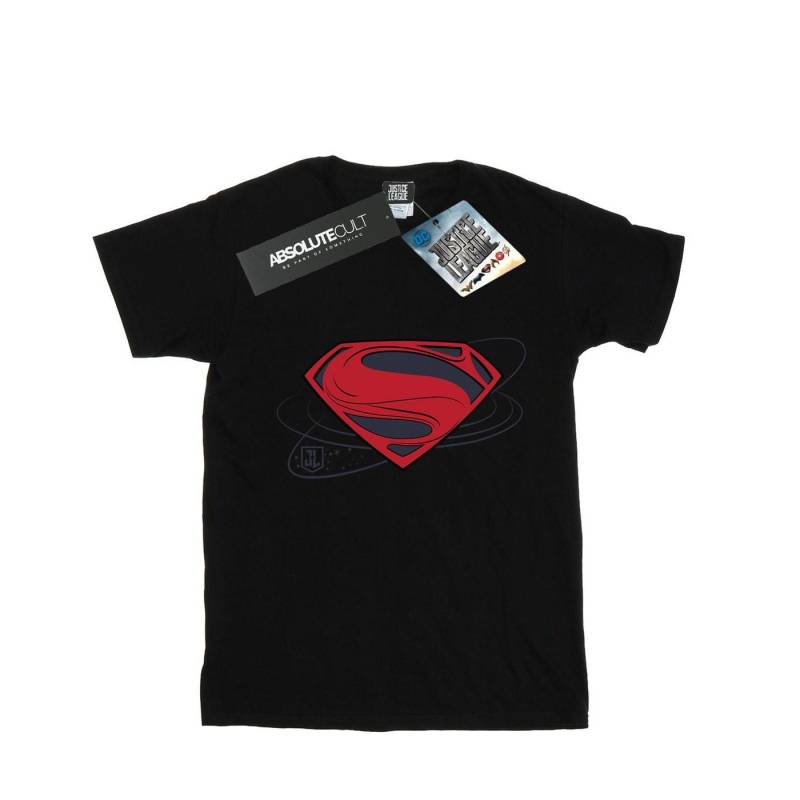 Justice League Movie Superman Logo Tshirt Damen Schwarz XL von DC COMICS