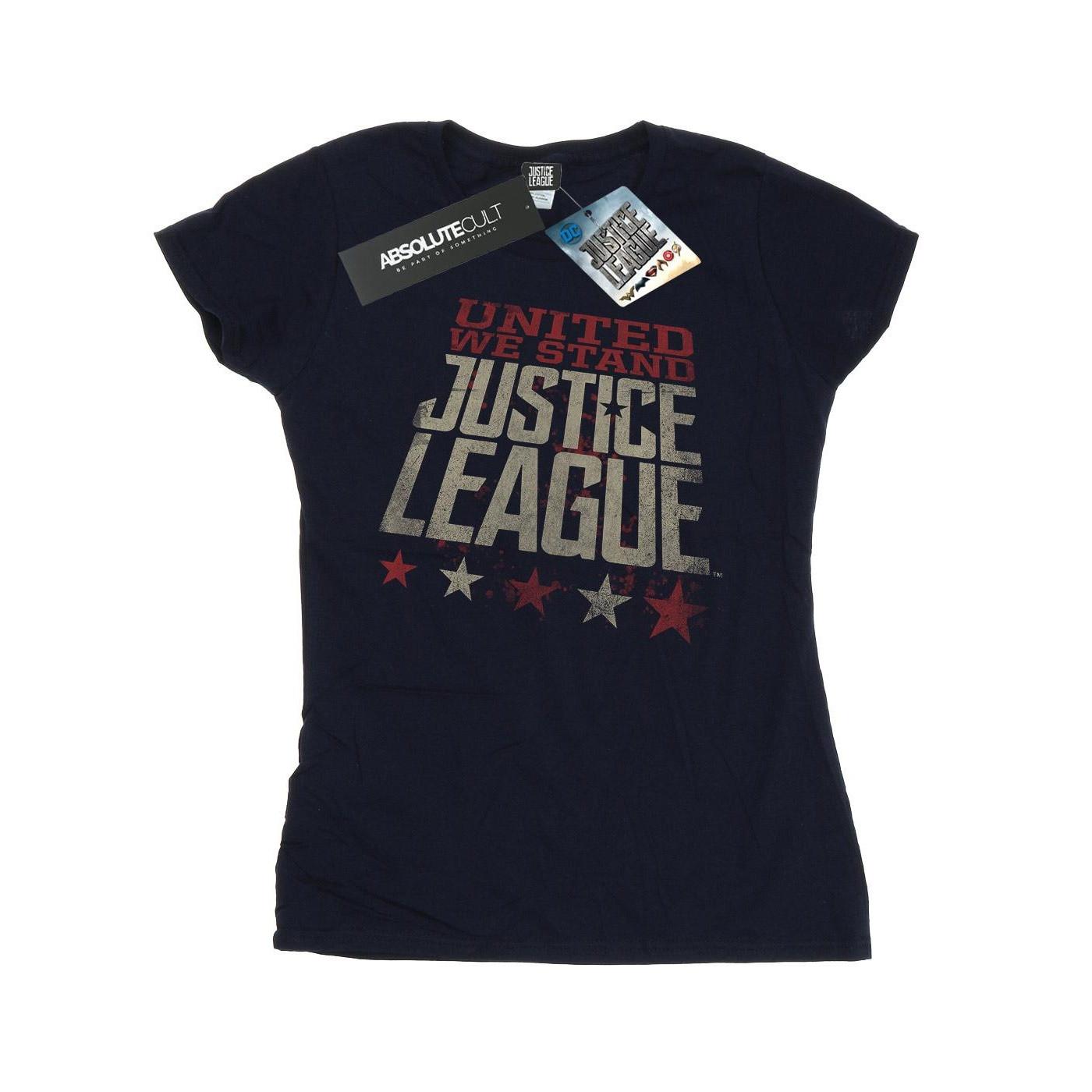 Justice League Movie United We Stand Tshirt Damen Marine XXL von DC COMICS