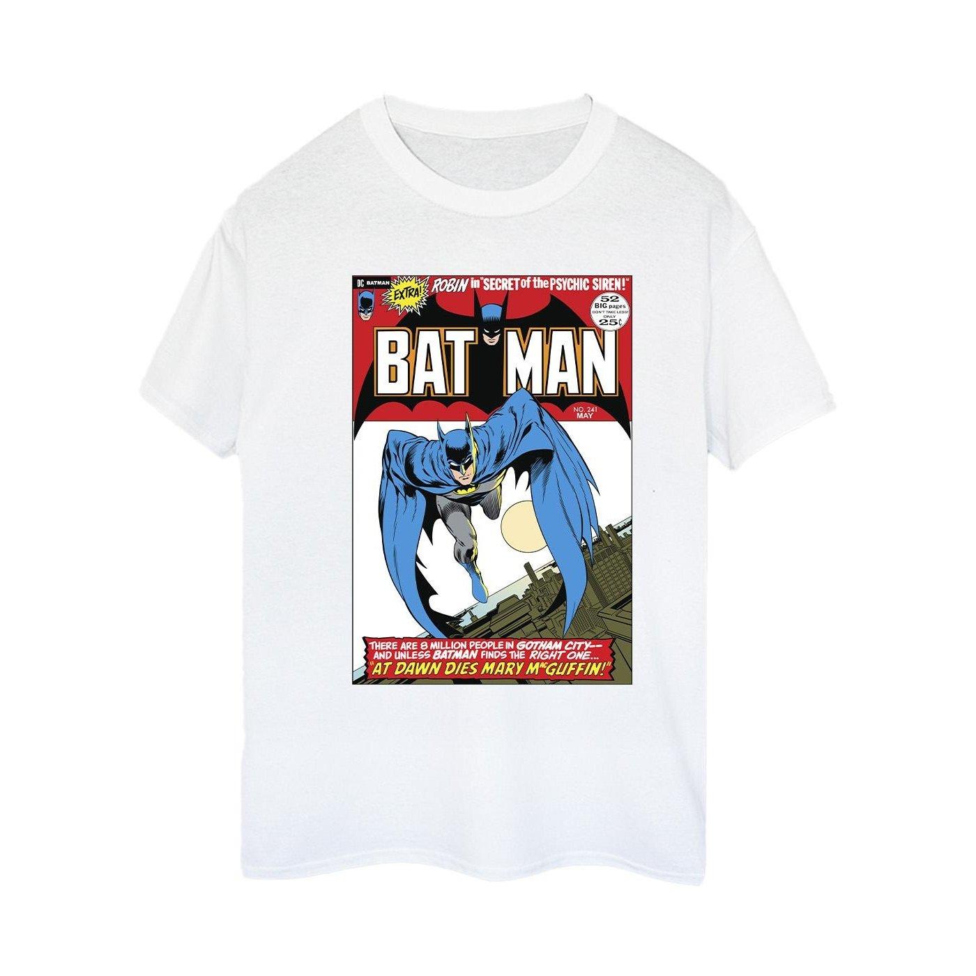 Running Batman Cover Tshirt Damen Weiss L von DC COMICS