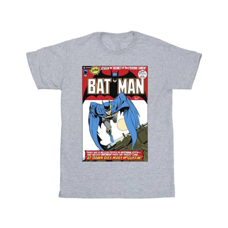 Running Batman Cover Tshirt Mädchen Grau 128 von DC COMICS