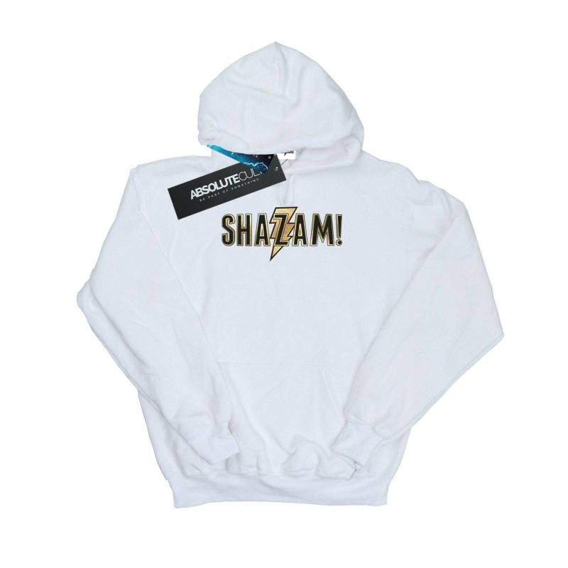 Shazam Text Logo Kapuzenpullover Damen Weiss XXL von DC COMICS