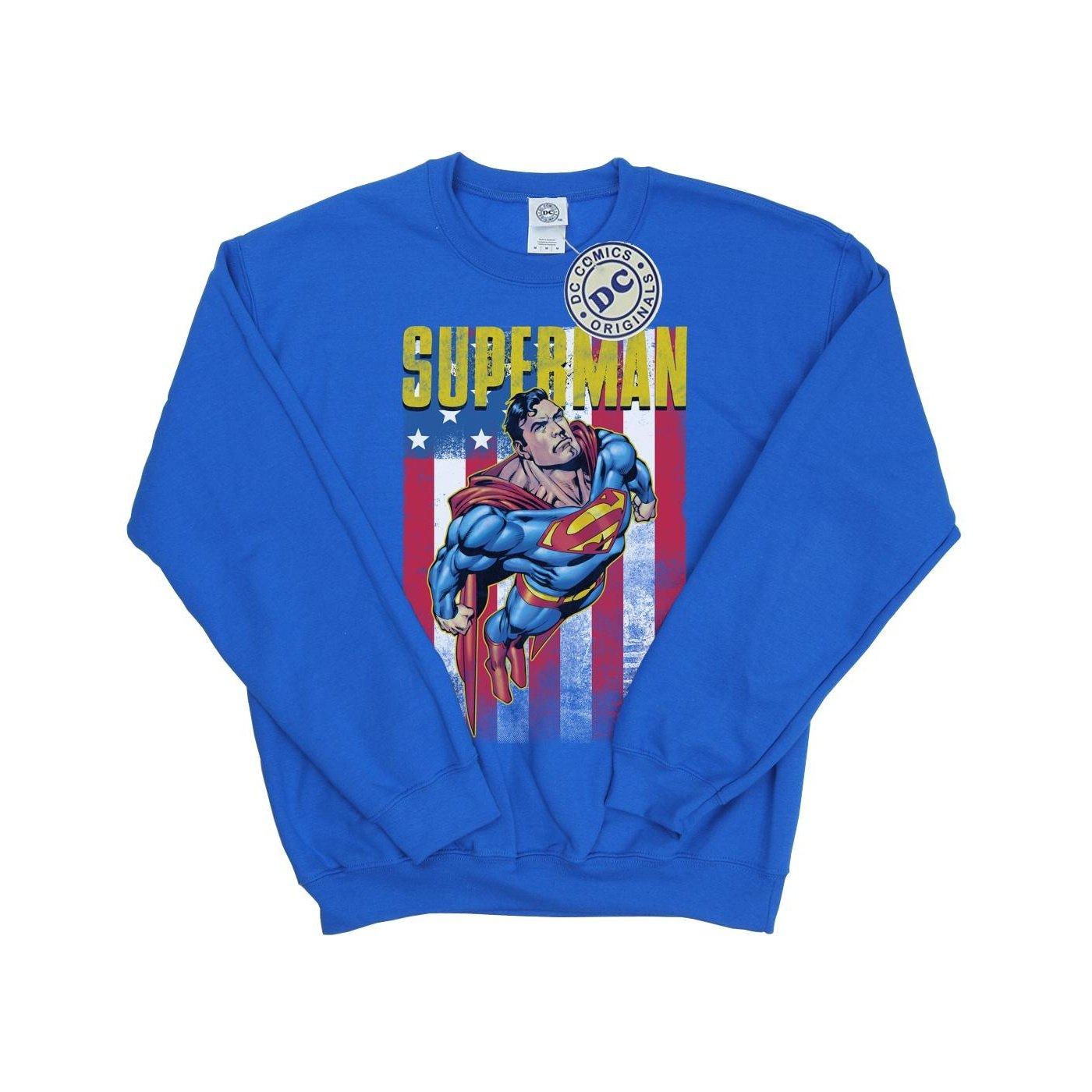 Superman Flight Sweatshirt Damen Königsblau L von DC COMICS