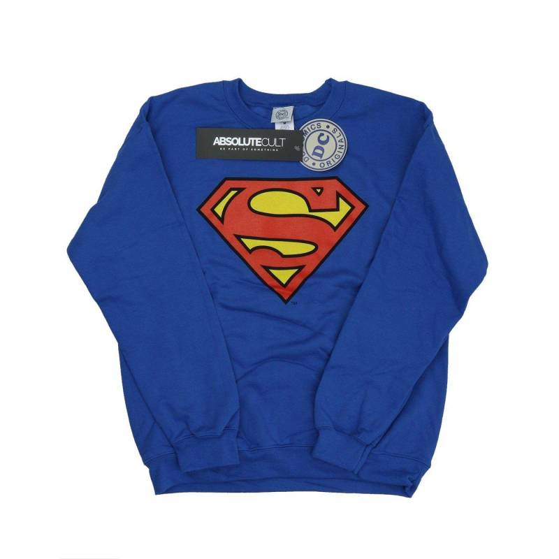 Superman Logo Sweatshirt Herren Königsblau M von DC COMICS