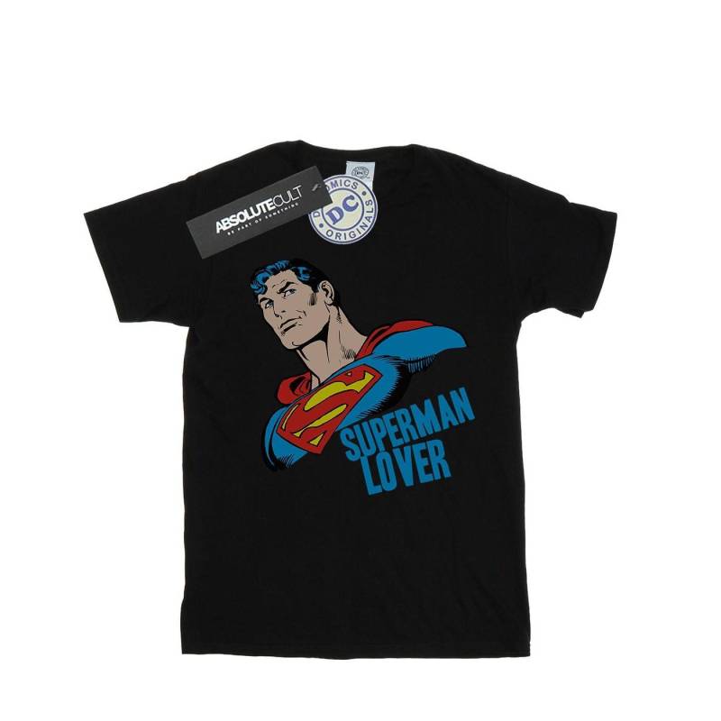 Superman Lover Tshirt Herren Schwarz XXL von DC COMICS