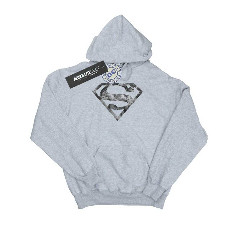 Superman Marble Logo Kapuzenpullover Herren Grau XXL von DC COMICS