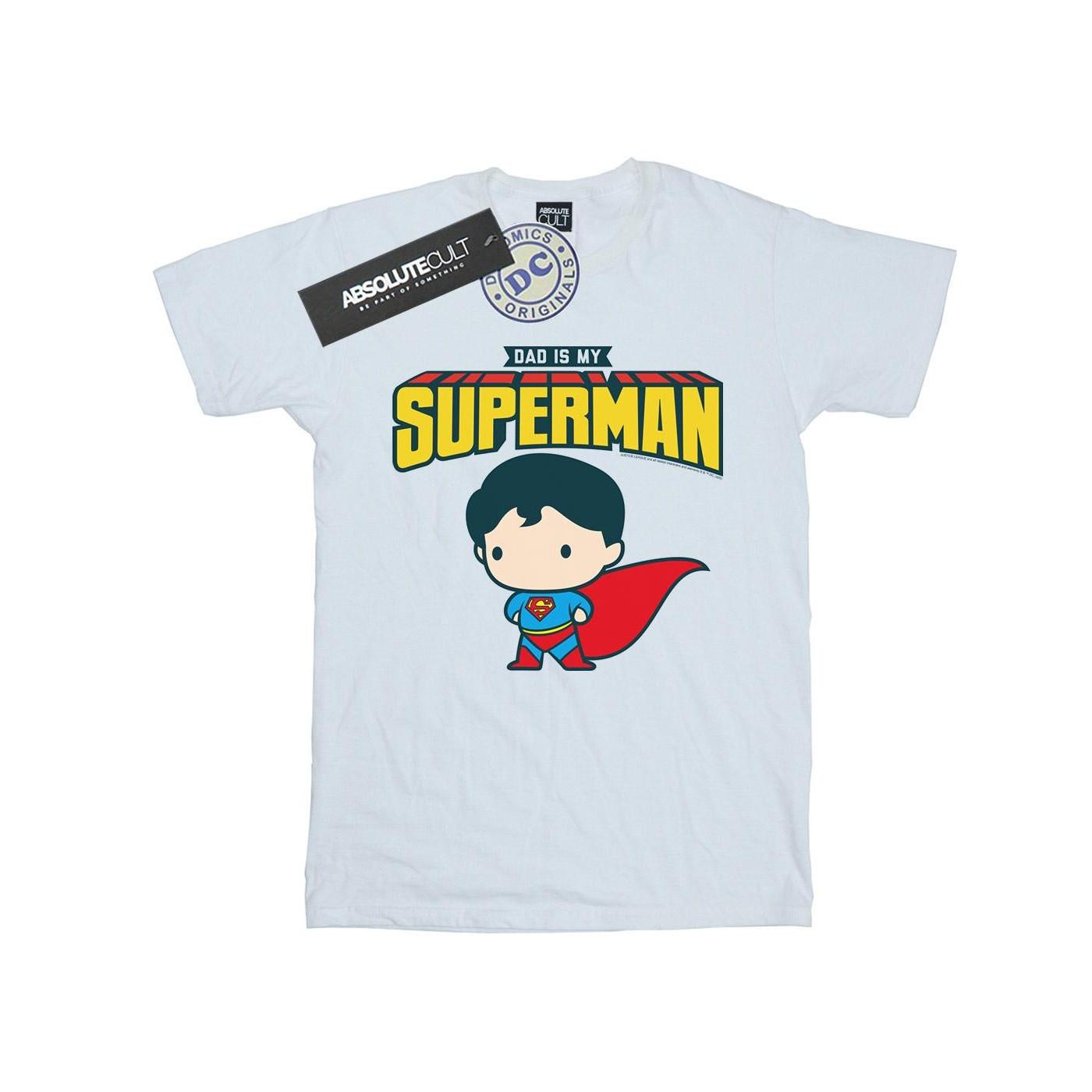 Superman My Dad Is My Hero Tshirt Jungen Weiss 104 von DC COMICS