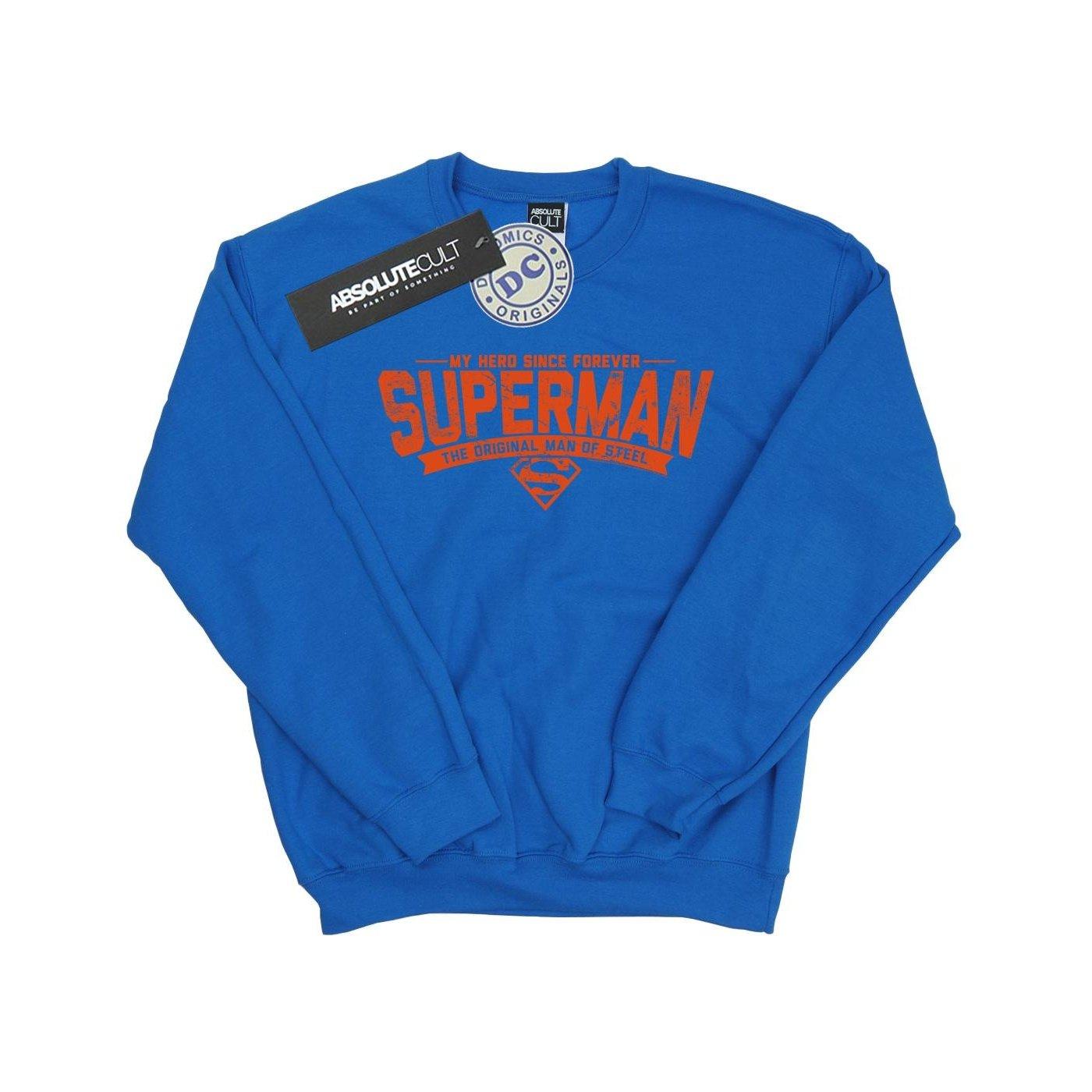 Superman My Hero Sweatshirt Jungen Königsblau 116 von DC COMICS