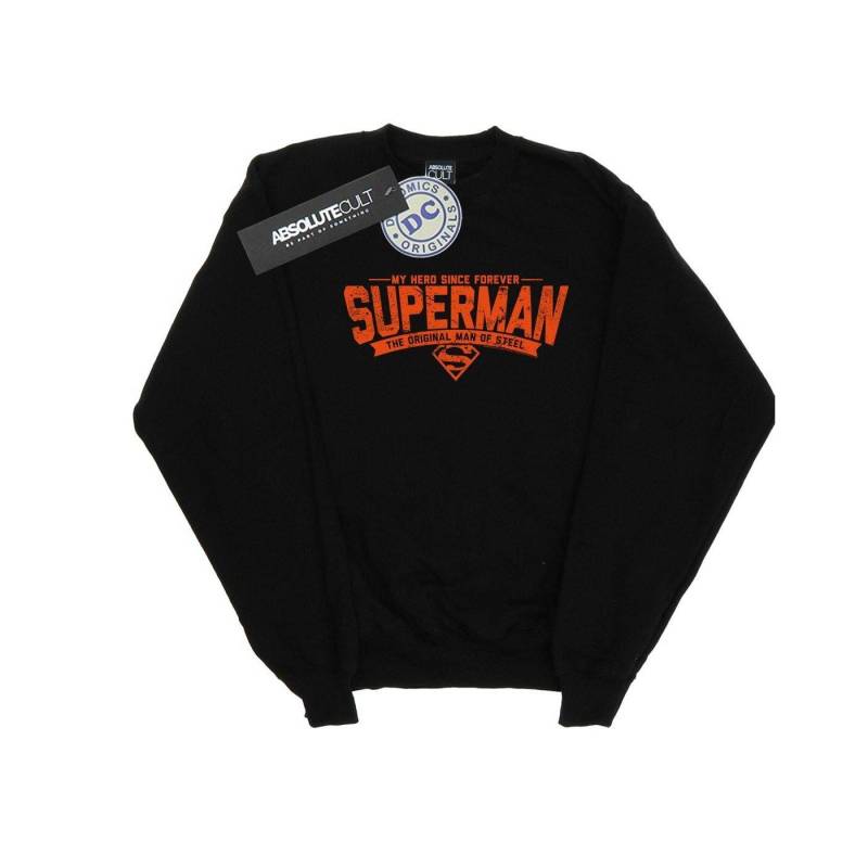 Superman My Hero Sweatshirt Jungen Schwarz 152-158 von DC COMICS