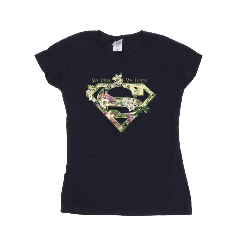 Superman My Mum My Hero Tshirt Damen Marine XL von DC COMICS