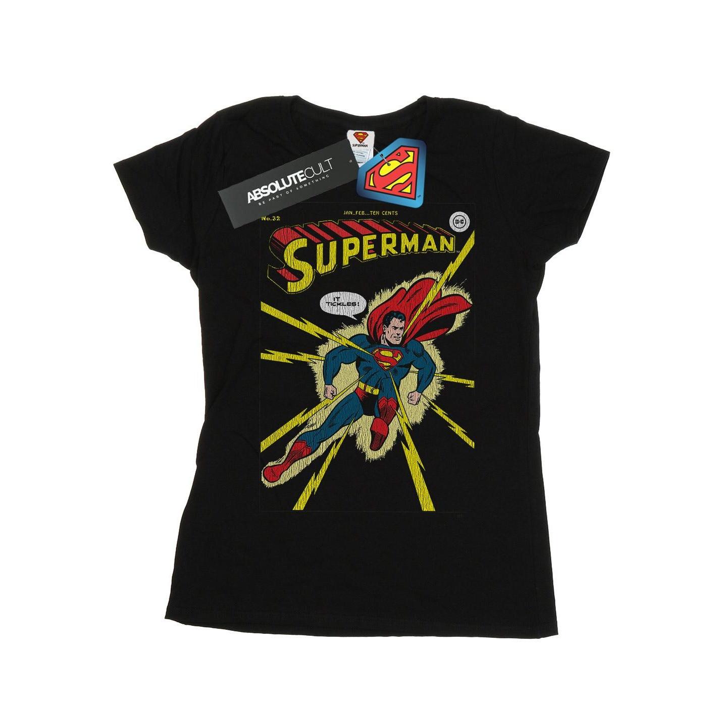 Superman No. 32 Cover Tshirt Damen Schwarz L von DC COMICS