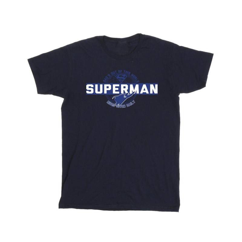 Superman Out Of This World Tshirt Herren Marine XL von DC COMICS