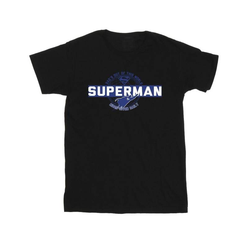 Superman Out Of This World Tshirt Jungen Schwarz 152-158 von DC COMICS