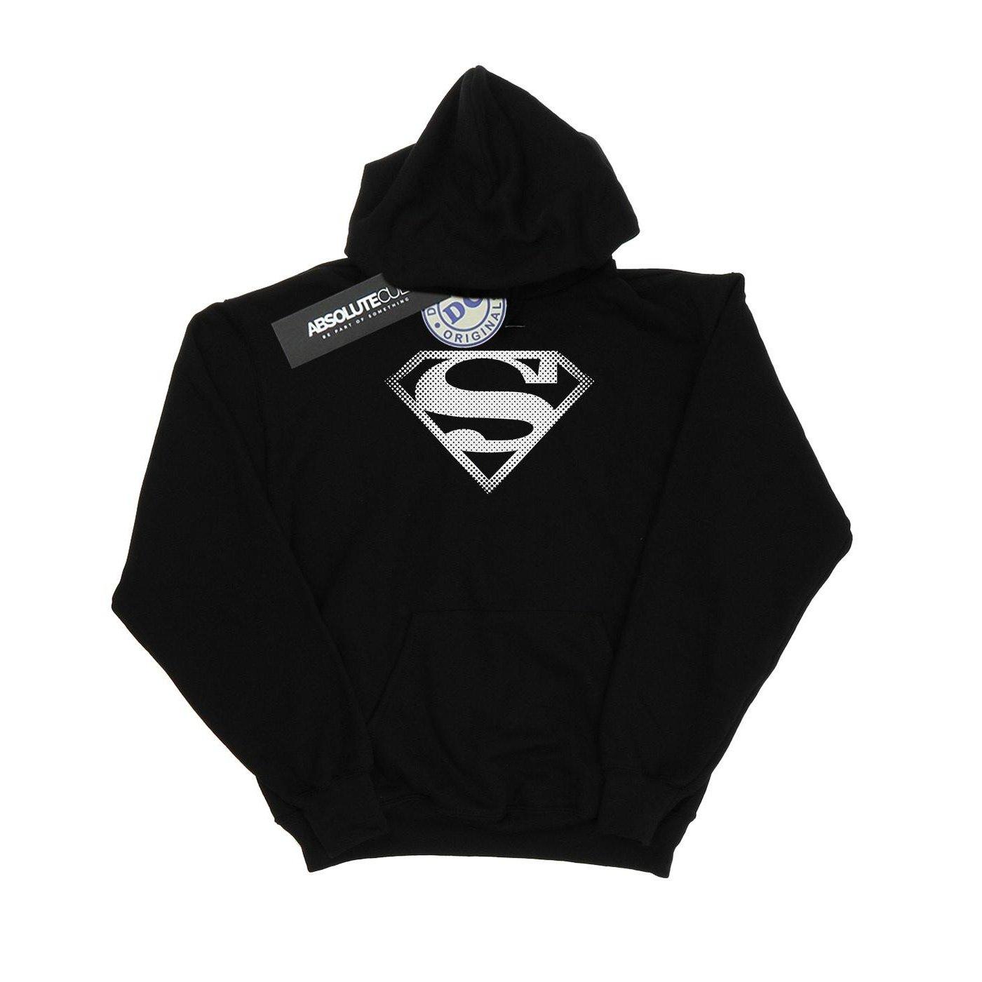 Superman Spot Logo Kapuzenpullover Damen Schwarz XL von DC COMICS