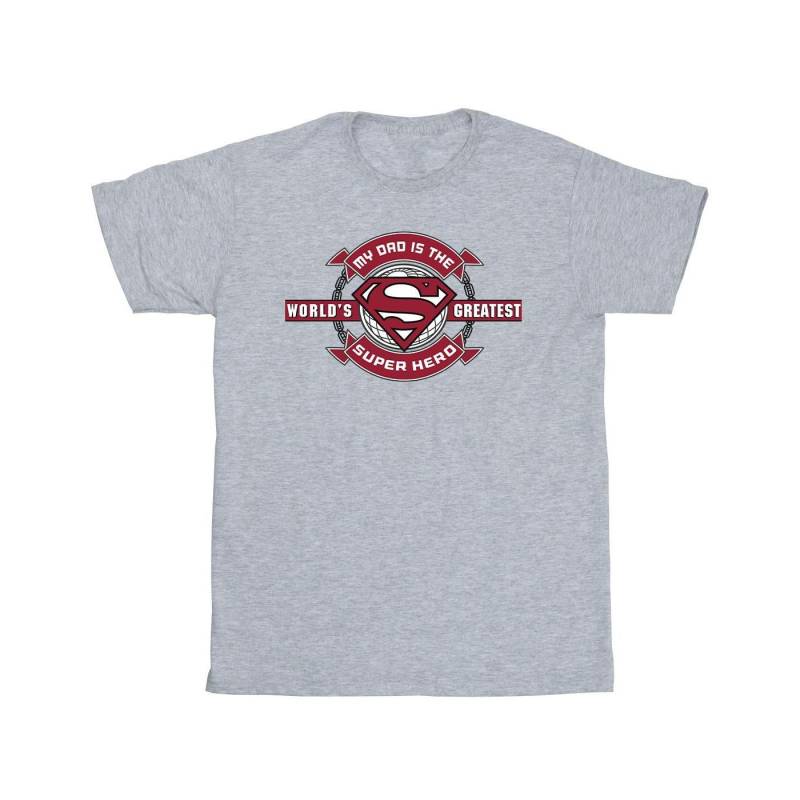 Superman Super Hero Tshirt Jungen Grau 152-158 von DC COMICS