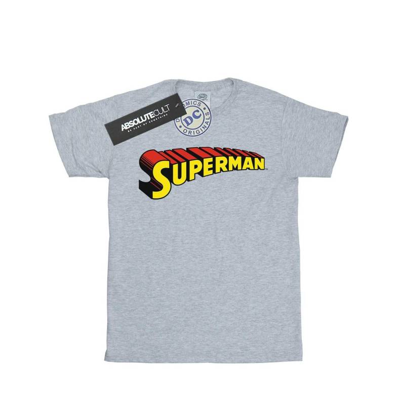 Superman Telescopic Loco Tshirt Herren Grau 3XL von DC COMICS