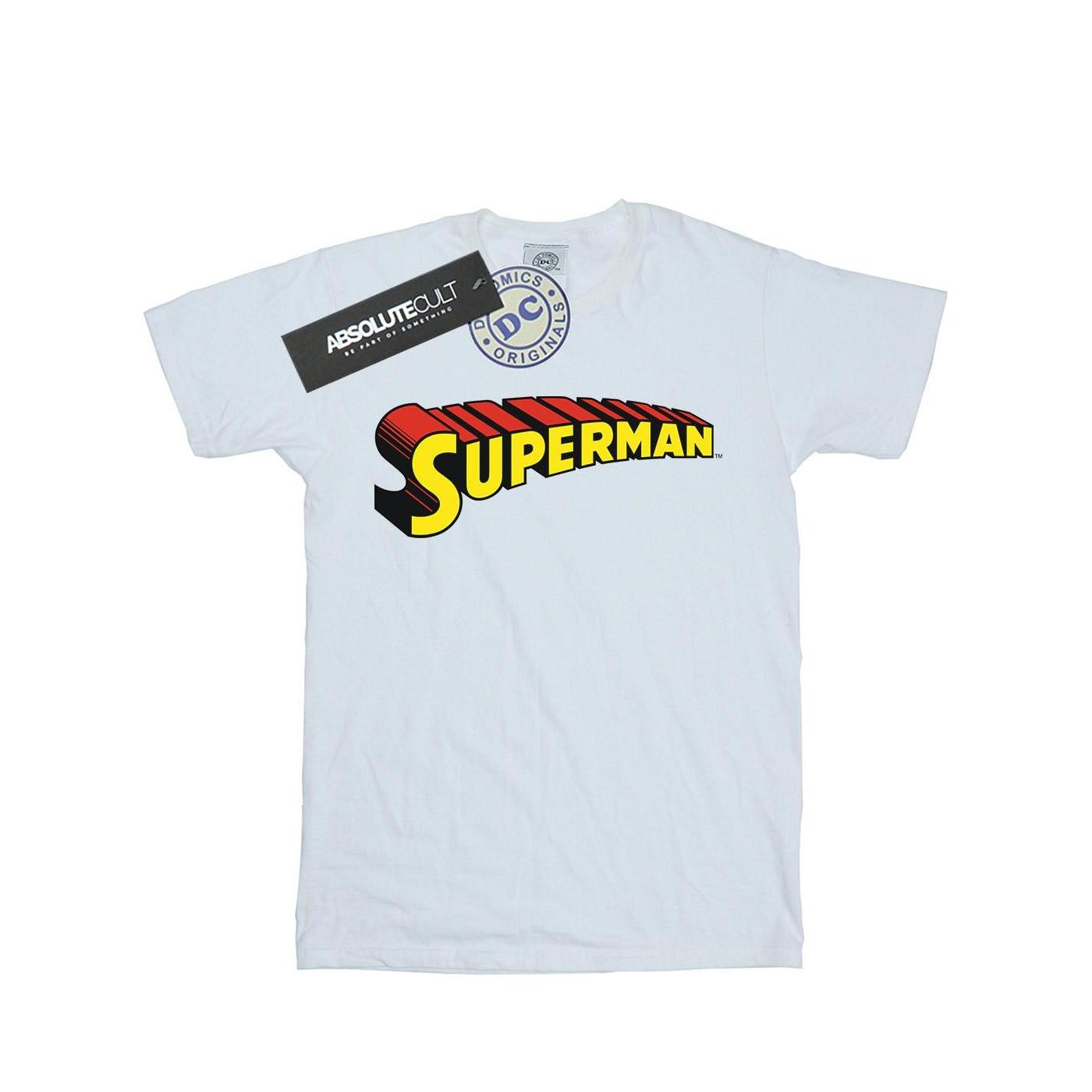 Superman Telescopic Loco Tshirt Herren Weiss S von DC COMICS