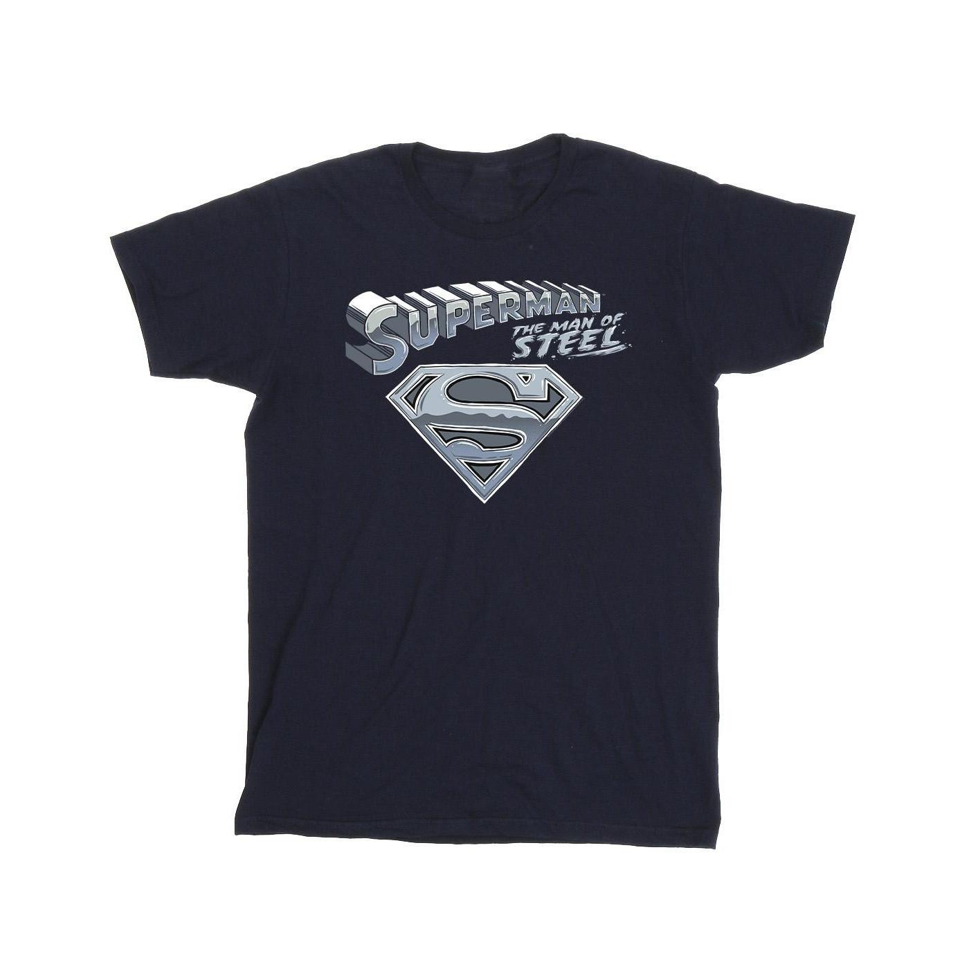 Superman The Man Of Steel Tshirt Jungen Marine 140/146 von DC COMICS