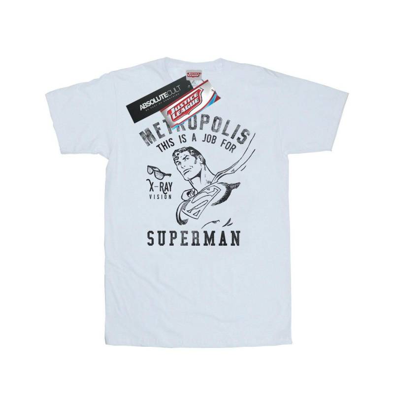 Superman Xray Tshirt Herren Weiss 3XL von DC COMICS