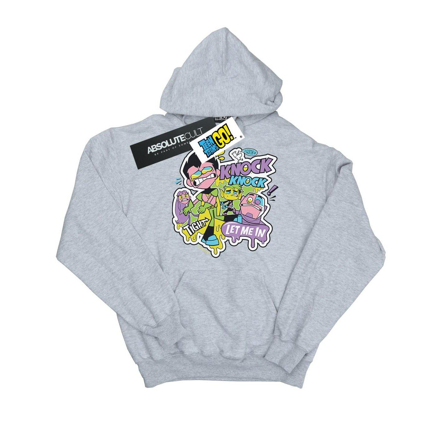 DC COMICS - Teen Titans Go Knock Kapuzenpullover, für Damen, Grau, Größe XL von DC COMICS