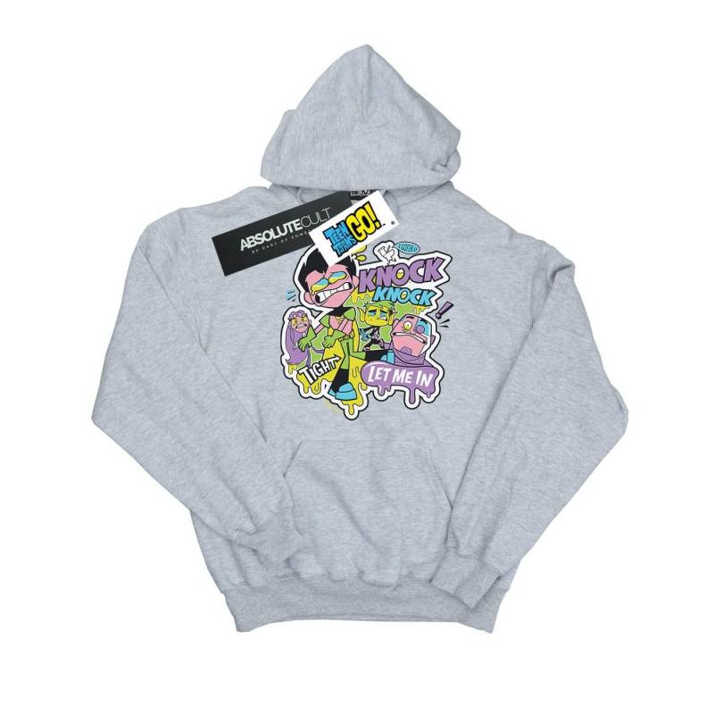 Teen Titans Go Knock Knock Kapuzenpullover Damen Grau XL von DC COMICS