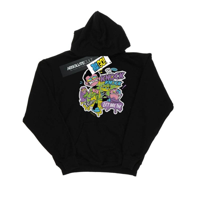 Teen Titans Go Knock Knock Kapuzenpullover Damen Schwarz L von DC COMICS