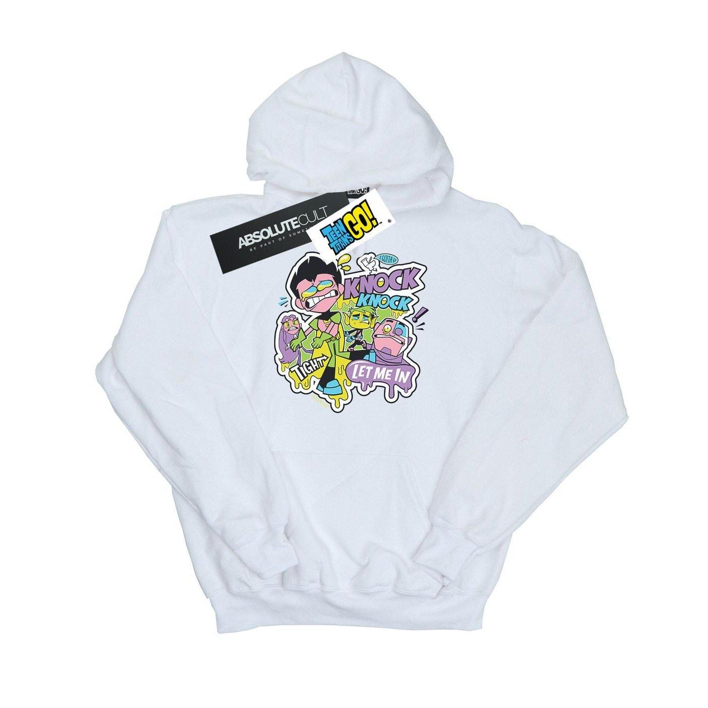 Teen Titans Go Knock Knock Kapuzenpullover Mädchen Weiss 152-158 von DC COMICS