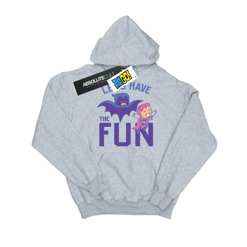 Teen Titans Go Let's Have The Fun Kapuzenpullover Mädchen Grau 116 von DC COMICS