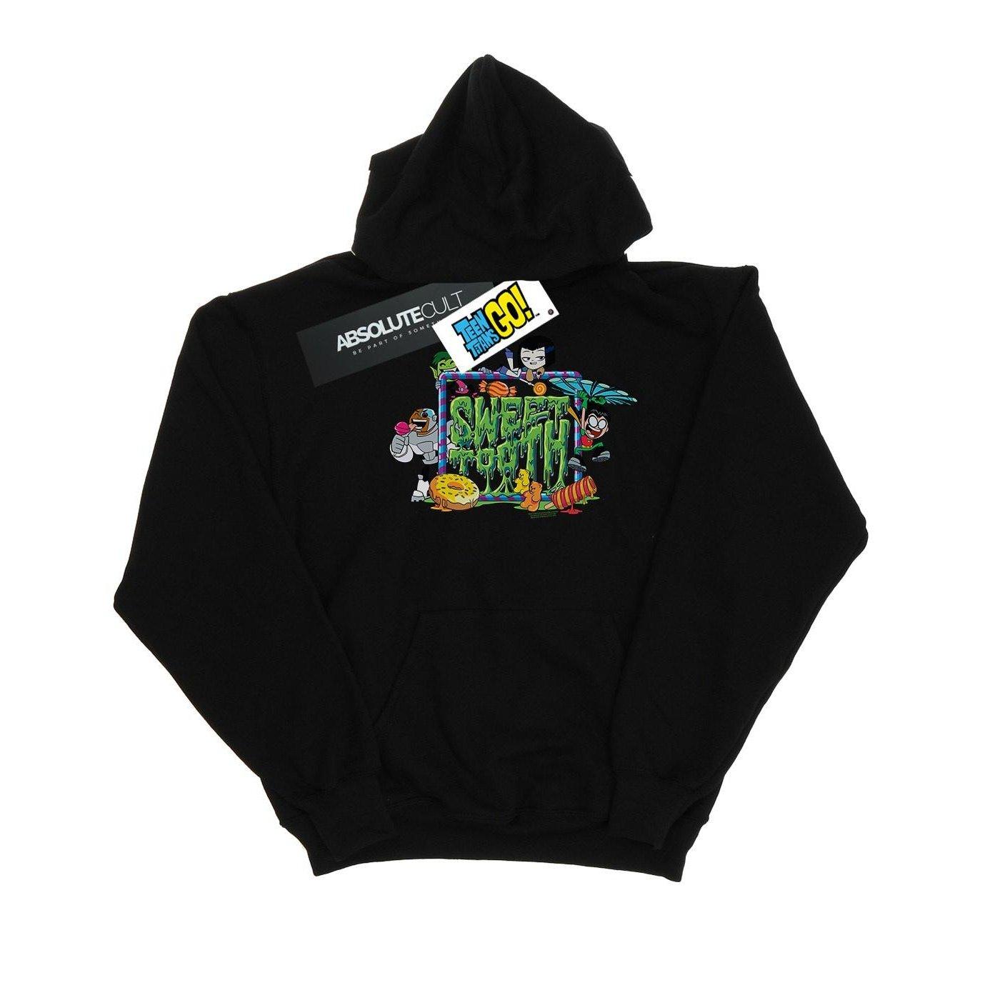 Teen Titans Go Sweet Tooth Kapuzenpullover Mädchen Schwarz 128 von DC COMICS