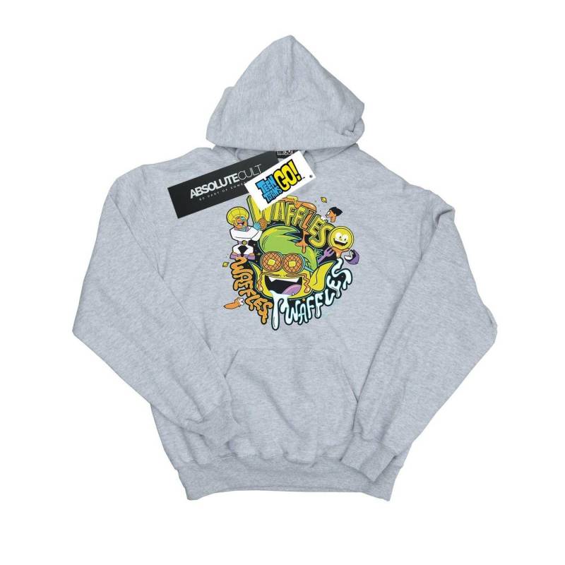 Teen Titans Go Waffle Mania Kapuzenpullover Damen Grau M von DC COMICS