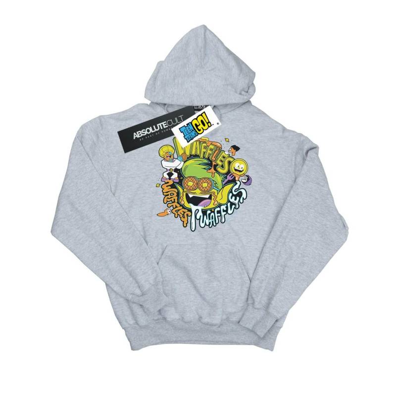 Teen Titans Go Waffle Mania Kapuzenpullover Damen Grau XL von DC COMICS