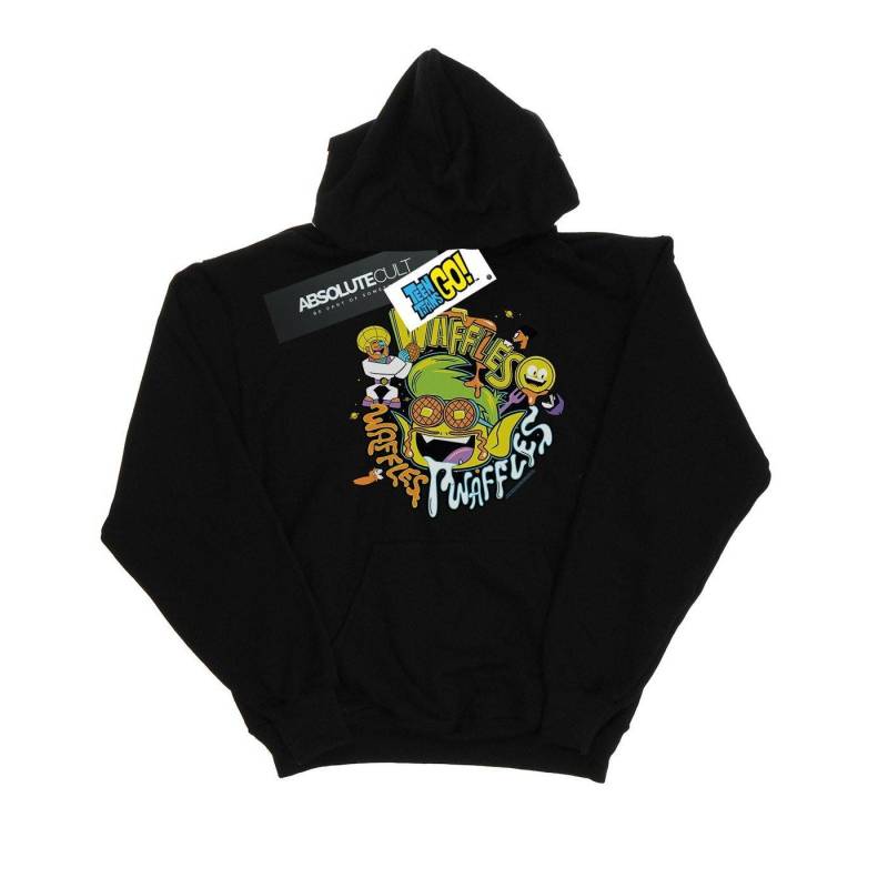 Teen Titans Go Waffle Mania Kapuzenpullover Damen Schwarz L von DC COMICS