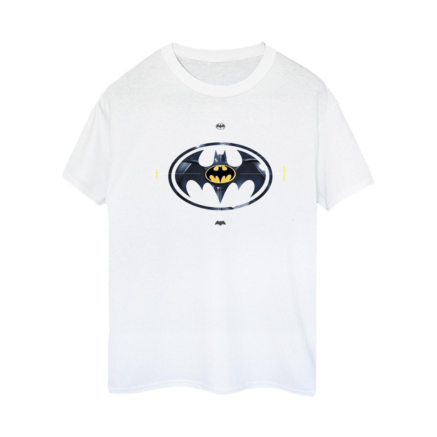 The Flash Batman Metal Logo Tshirt Damen Weiss 5XL von DC COMICS
