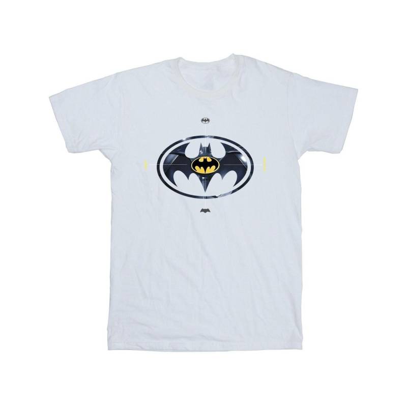 The Flash Batman Metal Logo Tshirt Herren Weiss 5XL von DC COMICS