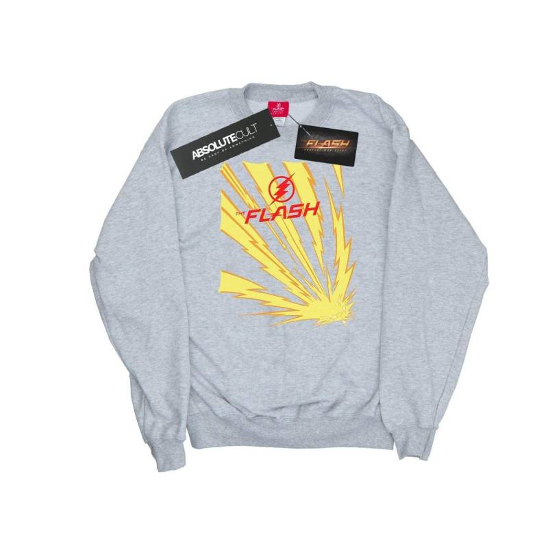 The Flash Lightning Bolts Sweatshirt Mädchen Grau 140/146 von DC COMICS