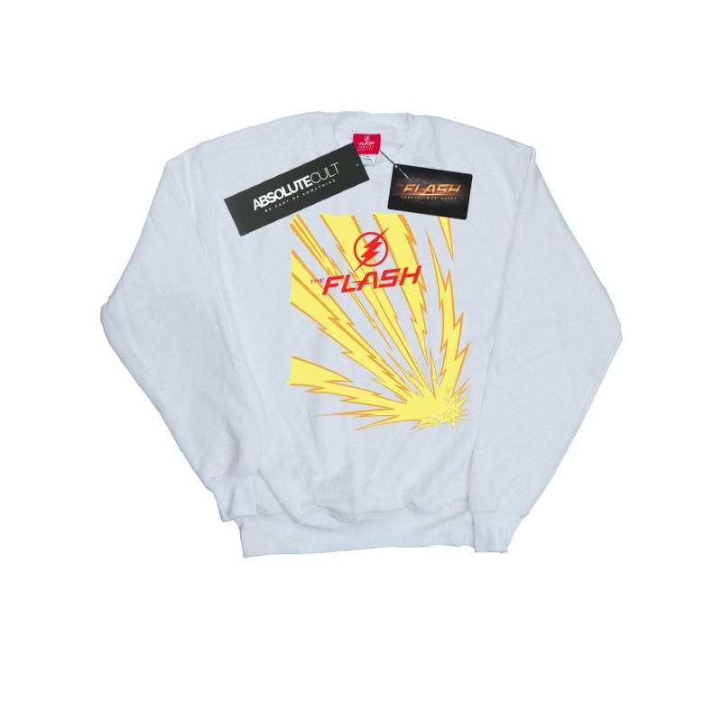 The Flash Lightning Bolts Sweatshirt Mädchen Weiss 140/146 von DC COMICS