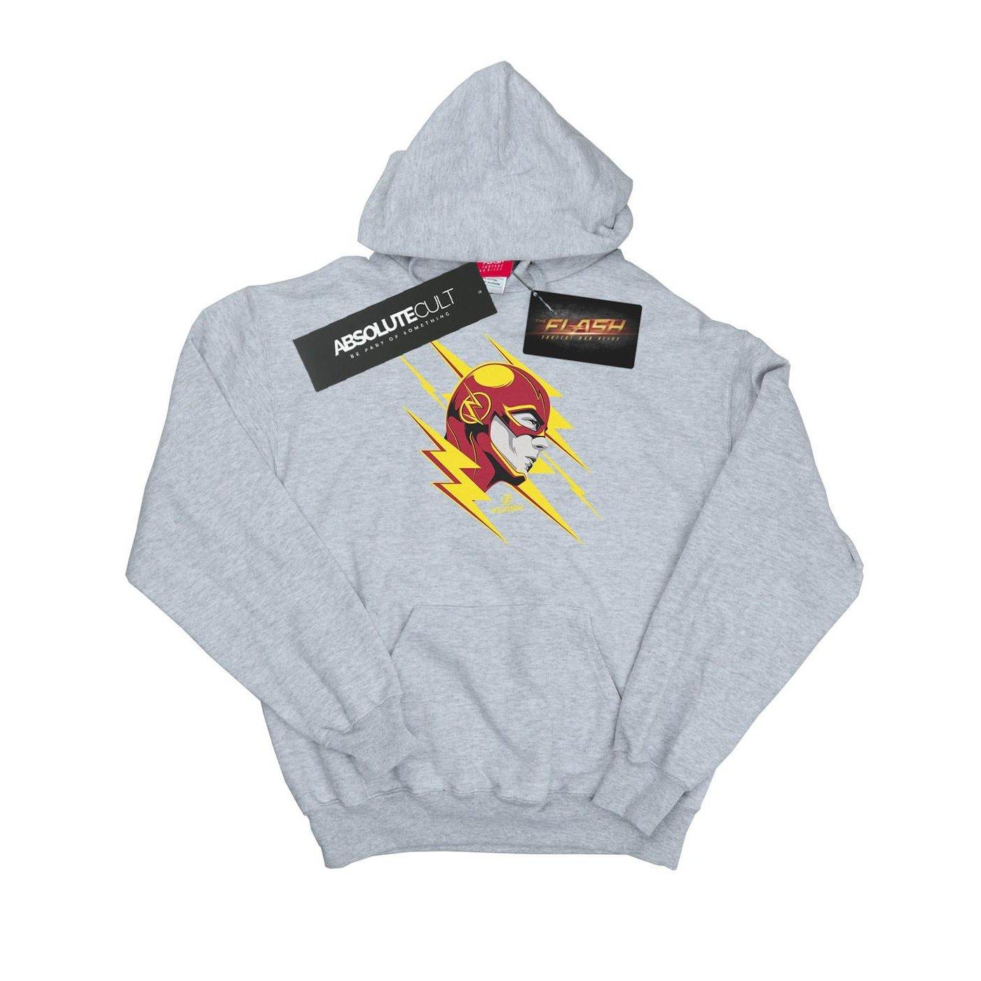 The Flash Lightning Portrait Kapuzenpullover Damen Grau L von DC COMICS