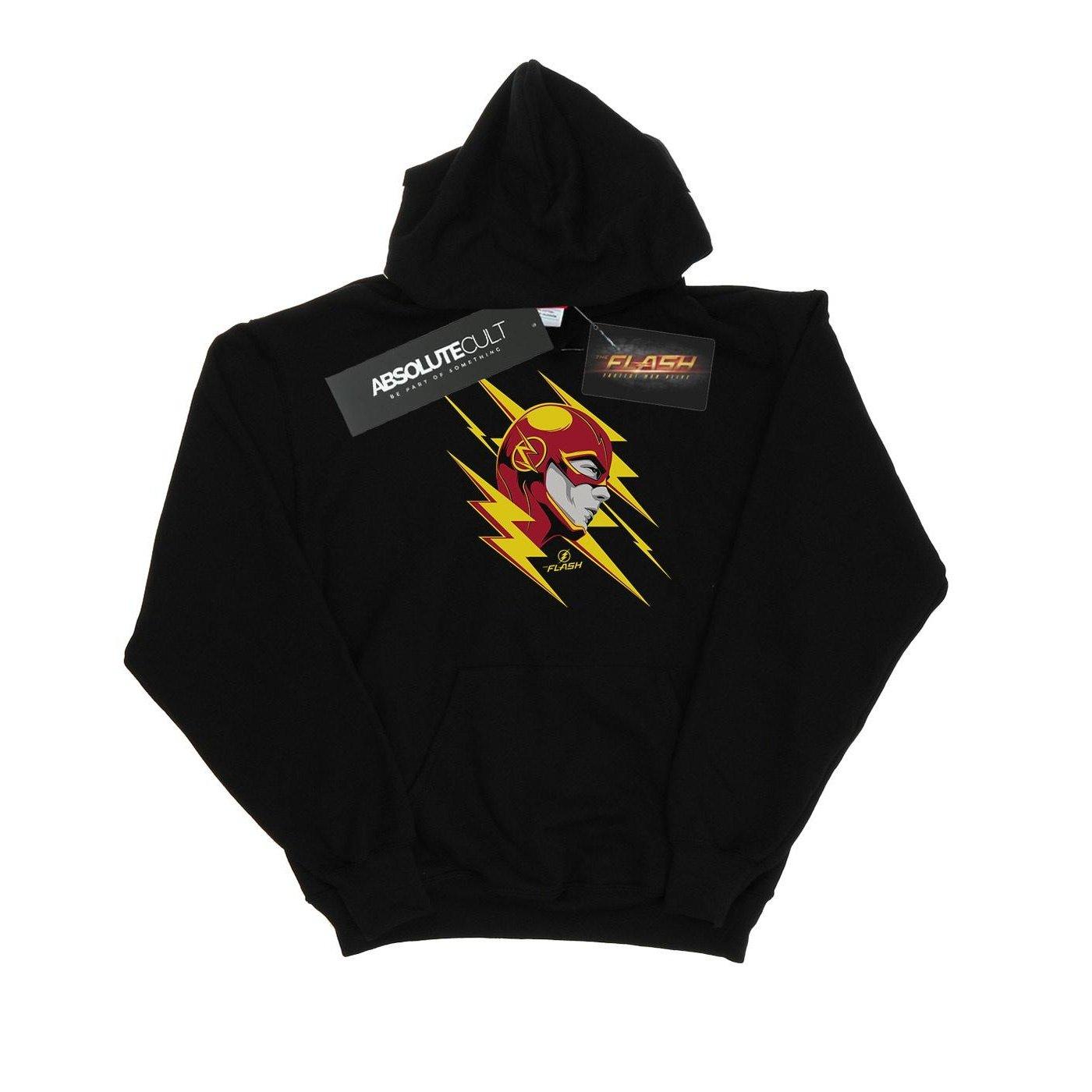 The Flash Lightning Portrait Kapuzenpullover Damen Schwarz S von DC COMICS