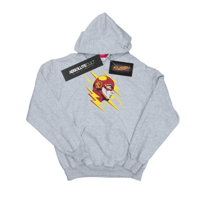 The Flash Lightning Portrait Kapuzenpullover Herren Grau L von DC COMICS