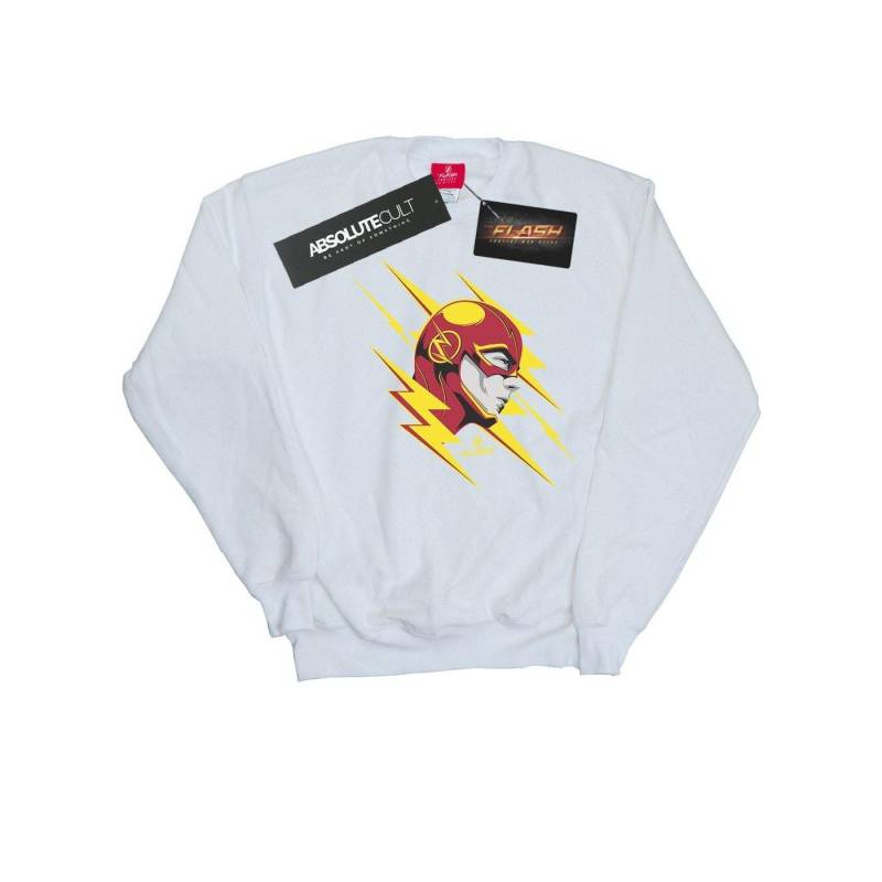 The Flash Lightning Portrait Sweatshirt Mädchen Weiss 152-158 von DC COMICS