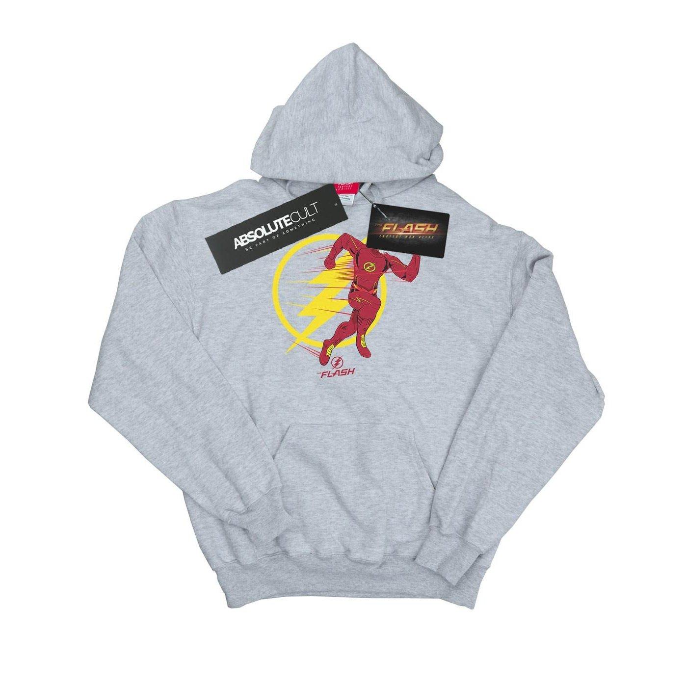 The Flash Running Emblem Kapuzenpullover Damen Grau XXL von DC COMICS