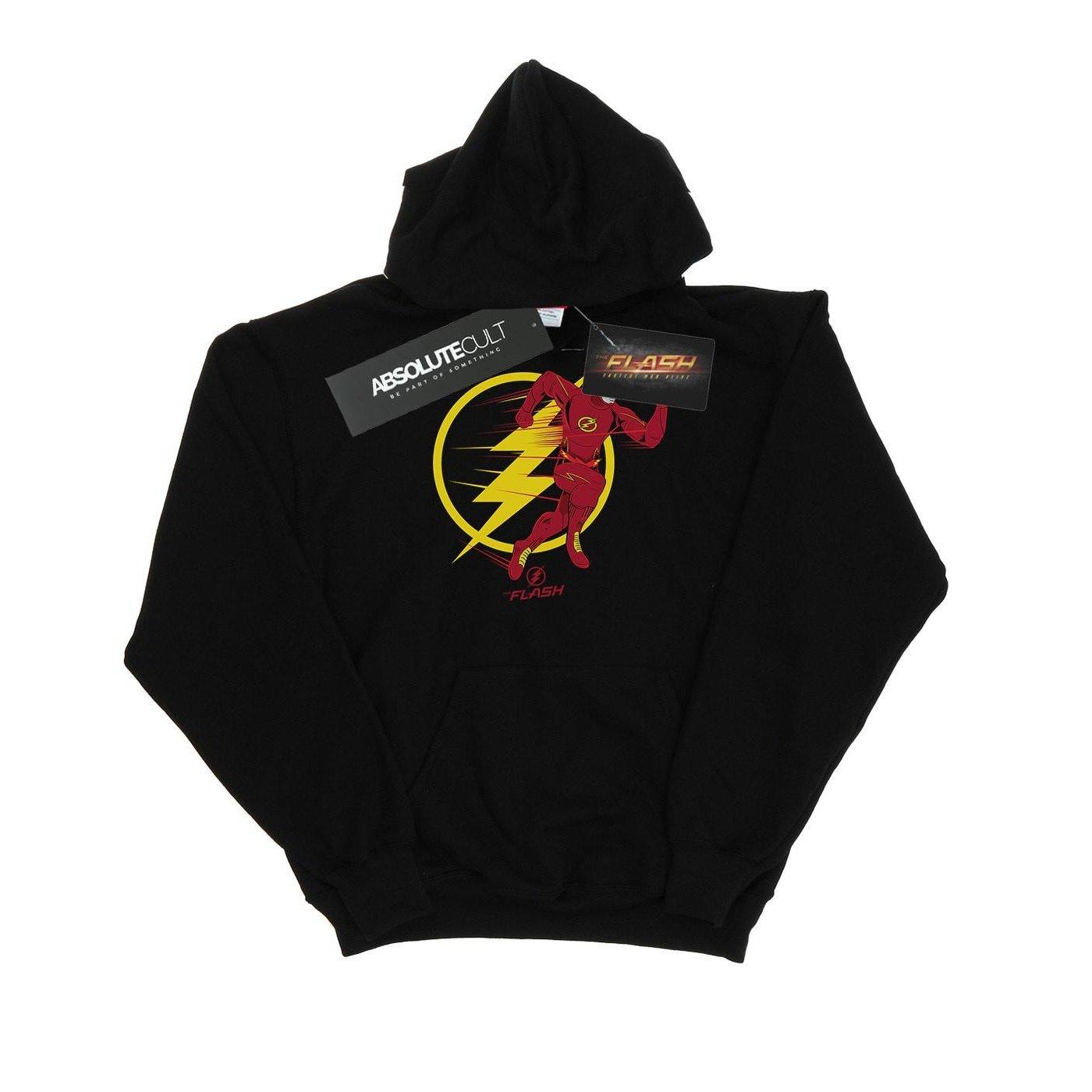 The Flash Running Emblem Kapuzenpullover Damen Schwarz XL von DC COMICS