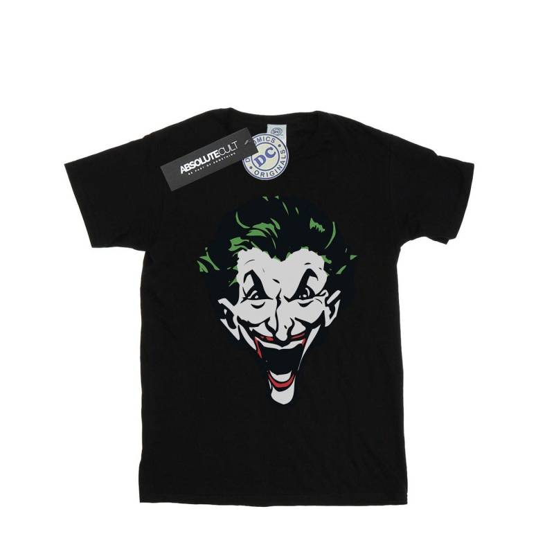 The Joker Big Face Tshirt Damen Schwarz XL von DC COMICS