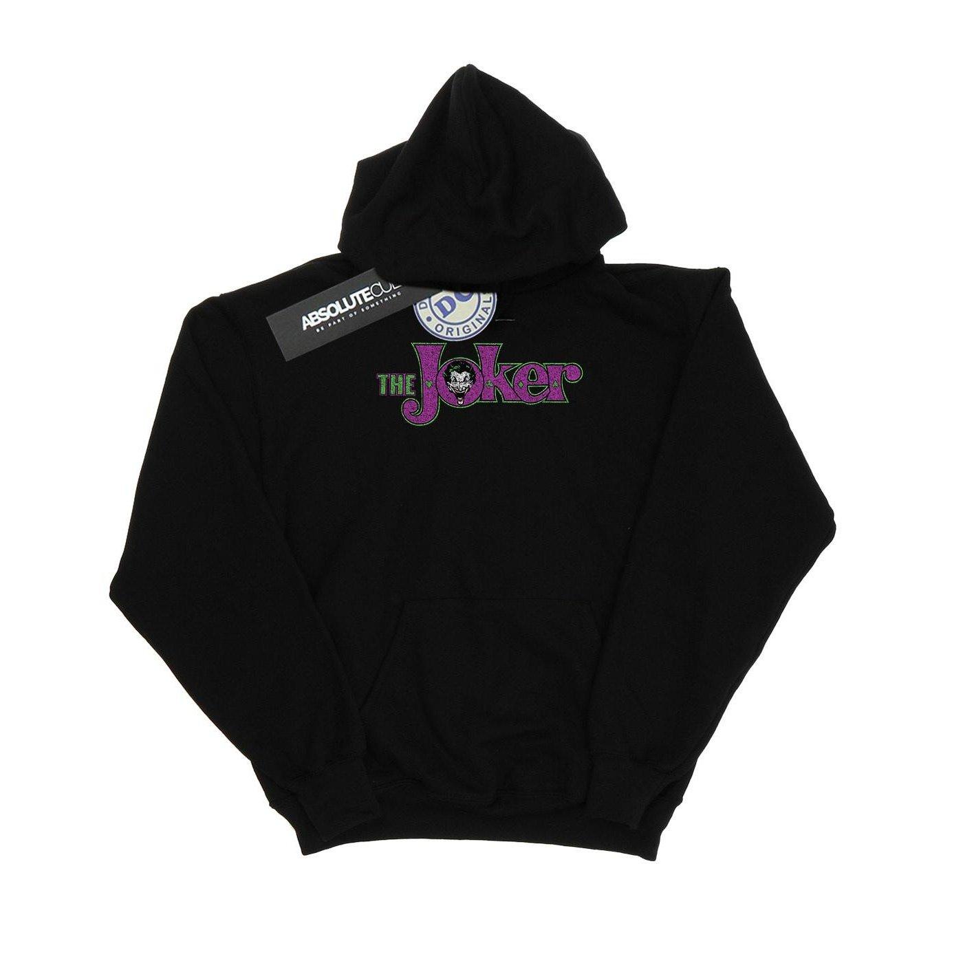 The Joker Crackle Logo Kapuzenpullover Damen Schwarz XL von DC COMICS