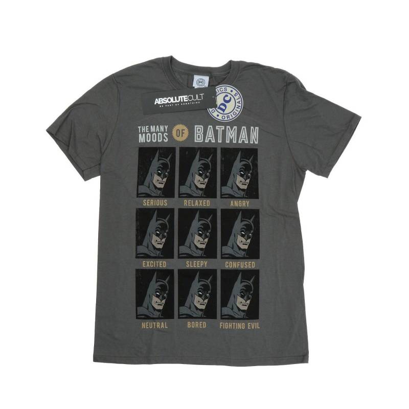 The Many Moods Of Batman Tshirt Herren Charcoal Black L von DC COMICS