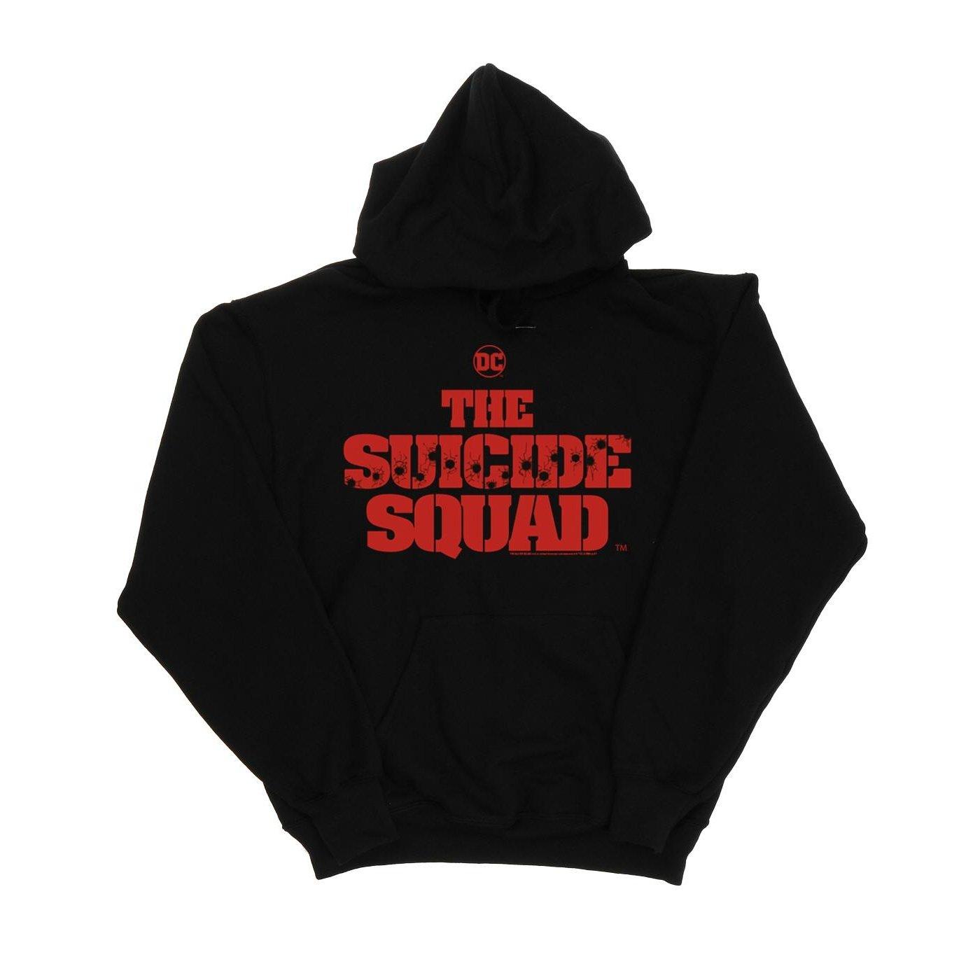 The Suicide Squad Movie Logo Kapuzenpullover Damen Schwarz L von DC COMICS