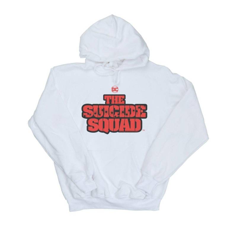 The Suicide Squad Movie Logo Kapuzenpullover Damen Weiss M von DC COMICS