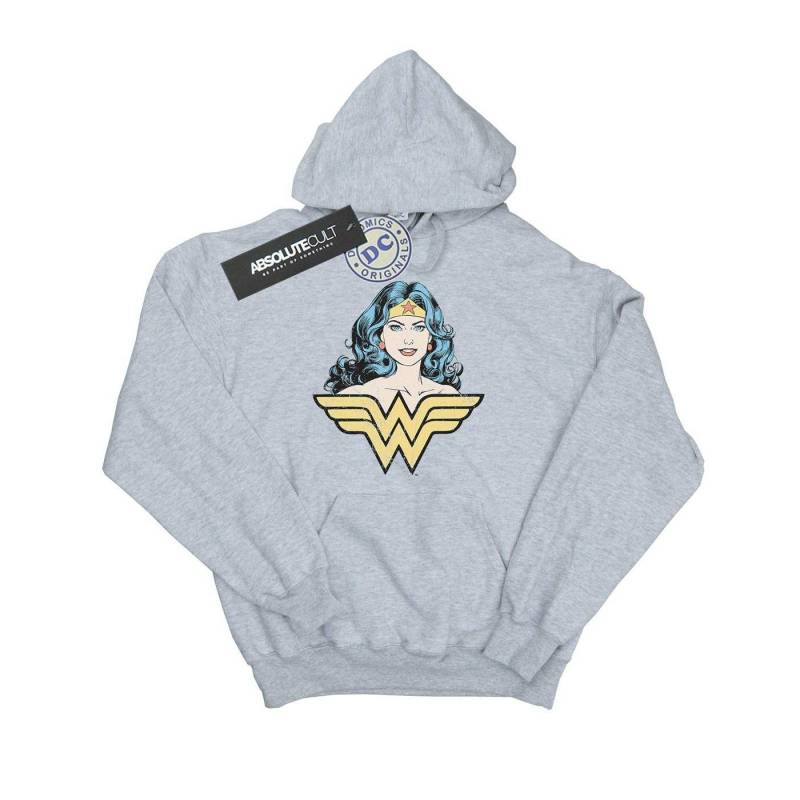 Wonder Woman Gaze Kapuzenpullover Damen Grau XXL von DC COMICS