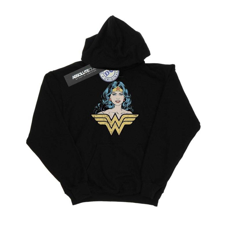 Wonder Woman Gaze Kapuzenpullover Damen Schwarz L von DC COMICS